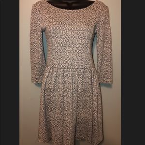 gray patterned dress